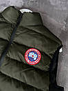 Жилетка безрукавка чоловіча хакі весна-осінь без капюшона Canada Goose, фото 2