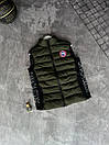 Жилетка безрукавка чоловіча хакі весна-осінь без капюшона Canada Goose, фото 4