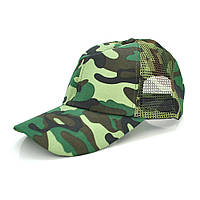 Кепка Light із сітчастою вставкою бейсболка для активного відпочинку Green Haki зручна та легка lamp