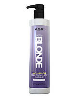 Напівперманентна маска для нейтралізації жовтого System Blonde Anti-Yellow Deep Treating Masque, 500 мл