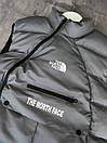 Жилетка чоловіча сіра весна-осінь без каптура логотип The North Face TNF, фото 4