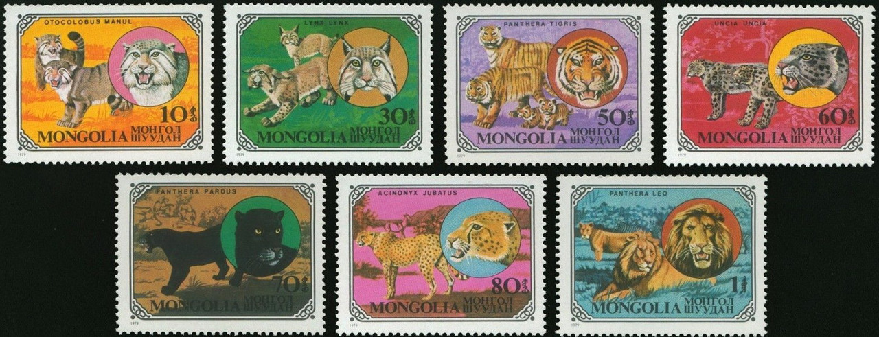 Монголія 1979 - котячі - MNH XF