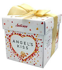 Цукерки в білому шоколаді з мигдалем Angel's kiss Любімов, 140 г