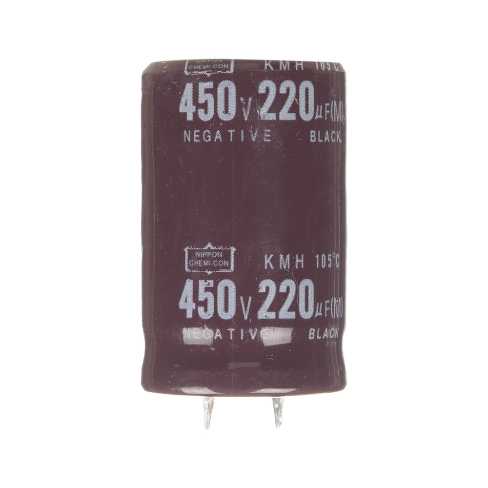 Конденсатор електролітичний 220 мкФx 450 В, 105 °C, 25x40