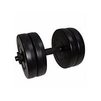 Гантель складальна композитна в пластиковій оболонці Rock pro 10,5 кг NE-PL-G-010