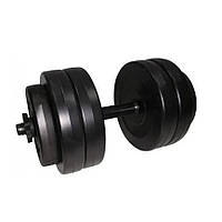 Гантель складальна композитна в пластиковій оболонці Rock pro 13 кг NE-PL-G-013