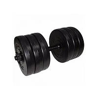 Гантель складальна композитна в пластиковій оболонці Rock pro 15,5 кг NE-PL-G-015