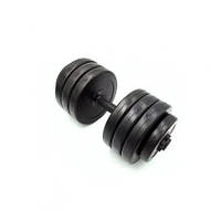 Гантель складальна композитна в пластиковій оболонці Rock pro 19 кг NE-PL-G-019