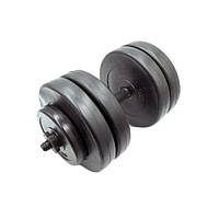 Гантель складальна композитна в пластиковій оболонці Rock pro 23 кг NE-PL-G-023