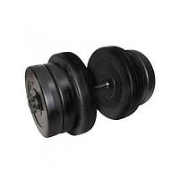 Гантель складальна композитна в пластиковій оболонці Rock pro 25,5 кг NE-PL-G-025