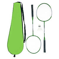 Набір для бадмінтону NE-BD-208G 2 ракетки, волан, чохол