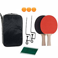 Набір для настільного тенісу VITOR NE-VT-6, 2 ракетки, 3 кульки, сітка