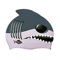 Шапочка для плавання дитяча Shark NE-DL-C12 сіра