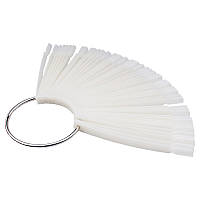 Типси для зразків на кільці прямокутні прозорі 12 см, 50 шт