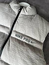 Жилетка чоловіча бежева весна-осінь без капюшона Nike Pro (Найк), фото 4