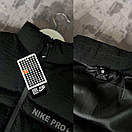 Жилетка чоловіча чорна весна-осінь без капюшона Nike Pro (Найк), фото 6