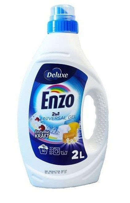 Гель для прання Enzo Deluxe 2 in 1 Universal, 2 л, фото 1