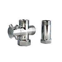 Вентиль Koer хром 520 3/4"х3/4"x3/4"
