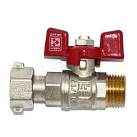 Кран Koer 1/2" ГШ метелик з накидною гайкою