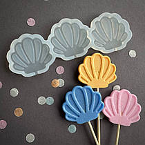 Силіконовий молд для льодяників "Мушля"