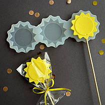 Силіконовий молд для льодяників "Сонце 2"