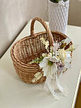 Коозина плетена з цільної лози з декором. Арт:40-3, фото 4