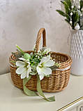 Коозина плетена з цільної лози з декором. Арт:40-3, фото 6