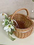 Коозина плетена з цільної лози з декором. Арт:40-3, фото 8