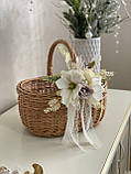 Коозина плетена з цільної лози з декором. Арт:40-3, фото 5
