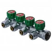 Колектор Koer KR.1121-4 3/4”x4 WAYS вентильний з фітингом