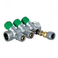 Колектор Koer KR.1123-3 3/4”x3 WAYS вентильний з фітингом
