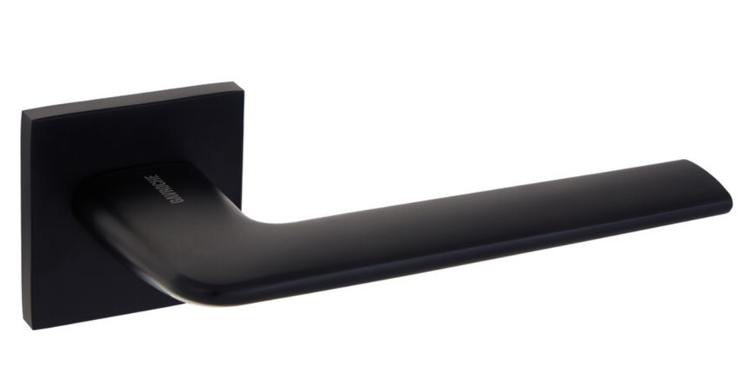 Чорна дверна ручка GAVROCHE HASSIUM A25 (54), фото 1