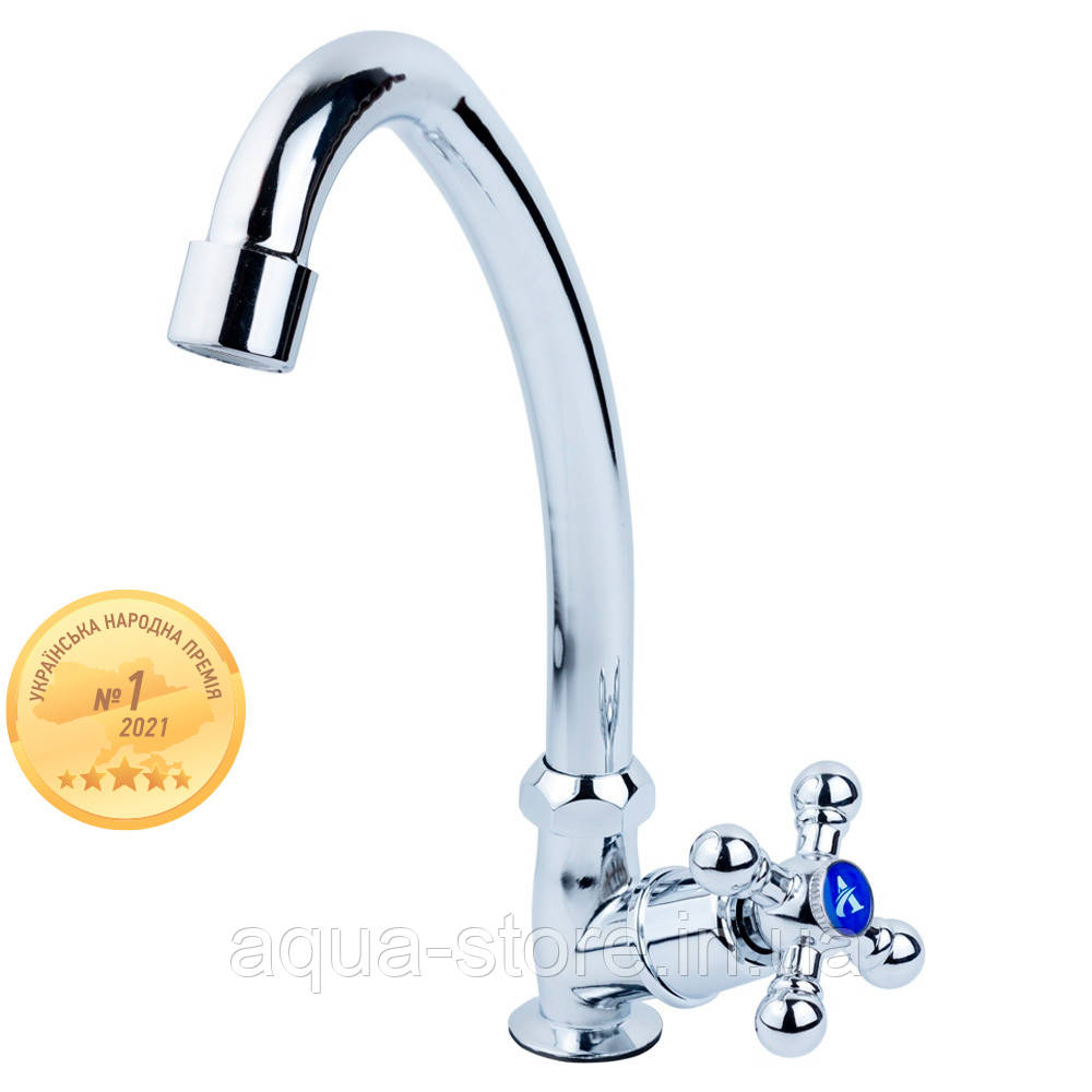 Змішувач s83 ½" монокран на гайці (КРАТНО 3ШТ) AQUATICA QM-1G159C (9783600), фото 1