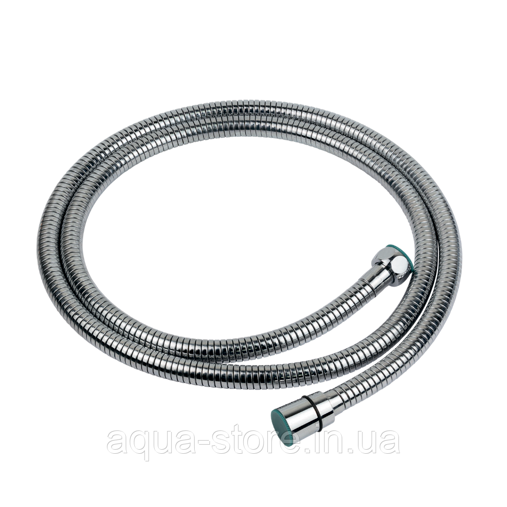Шланг для душа 1/2" SS хромований розтяжний з підшипником 150-210см AQUATICA XB-8153 (9792020)
