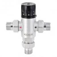 Клапан KOER KR.1258 3/4'' змішувальний термо-ий