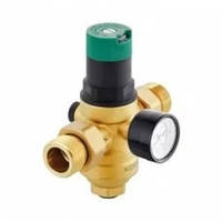 Редуктор давления KOER KR.1241 - 1" НР с фильтром тонк. глаз. и манометром - мини (лат. колба)