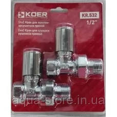 Кран Koer KR.532 - 1/2" для сушки для рушників, фото 1