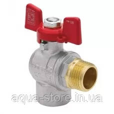 Кран кульовий KR.208 1" ГШБ кутовий, фото 1