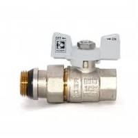 Кран Koer з американкою 1/2 "антипротечка" White