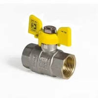 Кран Koer газовый 1/2" ГГ Бабочка