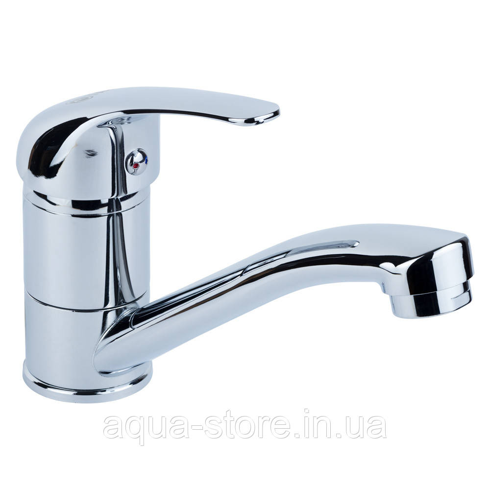 Змішувач TN Ø35 для кухні гусак прямий 150мм на шпильці (КРАТНО 2ШТ) TAU TN-2B142C (9846100), фото 1