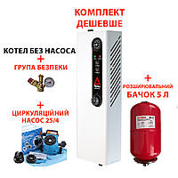 Котел КЕ 4,5/380 В + насос + бачок + група безпеки