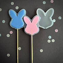 Силіконовий молд для льодяників "Зайчик 3"