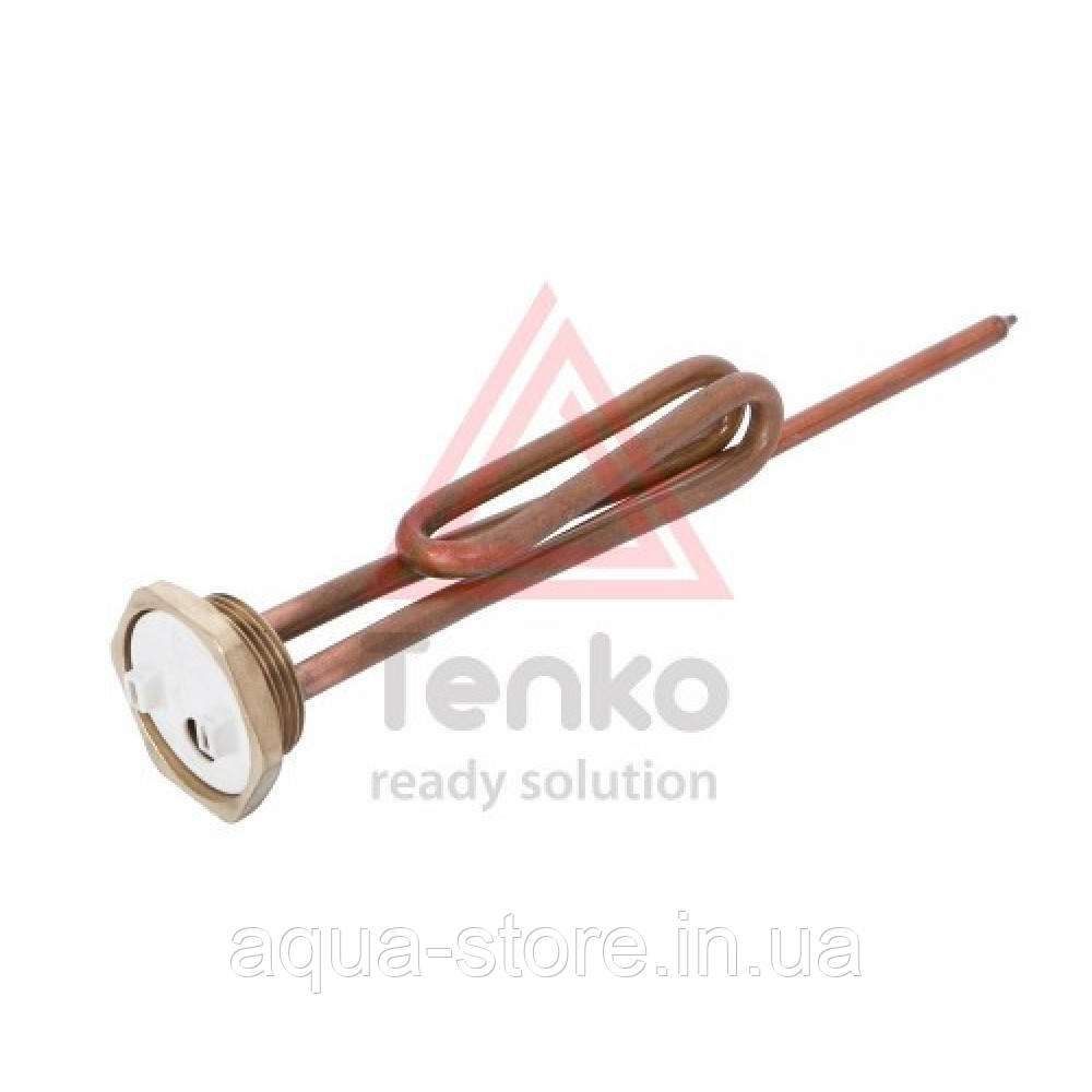 ТЭН 2 кВт для бойлера, гайка, мідь, гнутий, під анод М6, фото 1