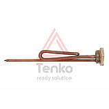 ТЭН 2 кВт для бойлера, гайка, мідь, гнутий, під анод М6, фото 2