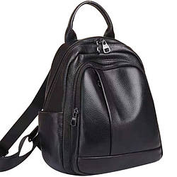 Шкіряний жіночий рюкзак на блискавці 85271
