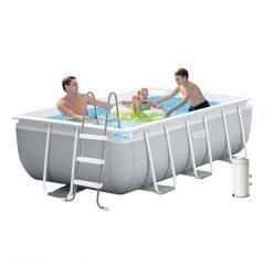 Каркасний басейн Intex 26784-4, 300 х 175 х 80 см, (2006 л/год, драбина 91 см, тент, підстилка), фото 1