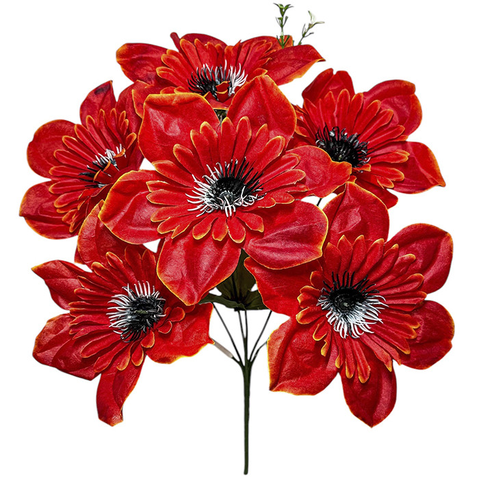 Штучні квіти букет клематиси, 36см, фото 1