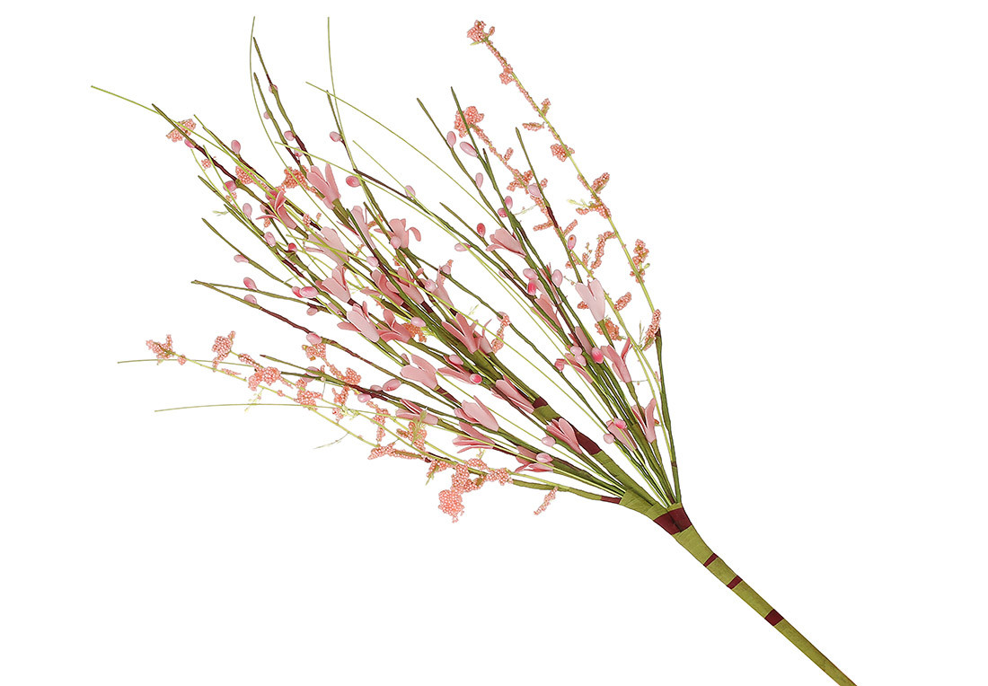 Декоративний букет « Весняні квіти» 20*50см, колір - рожевий із зеленим - 12 шт УПАКОВКА ТОВАР ВІД ВИРОБНИКА