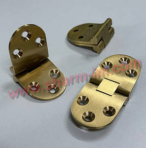 Петля для складаного столу 180 градусів (Siso) Золото 30х72 мм